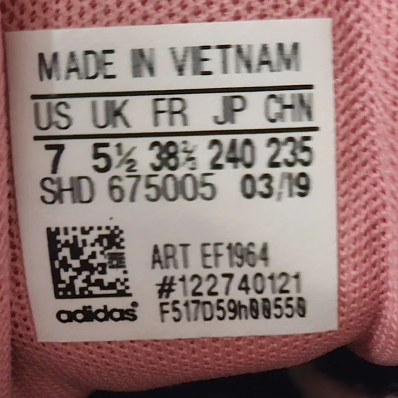 Adidas Pink and Cream Sneakers - Picture 4 of 13